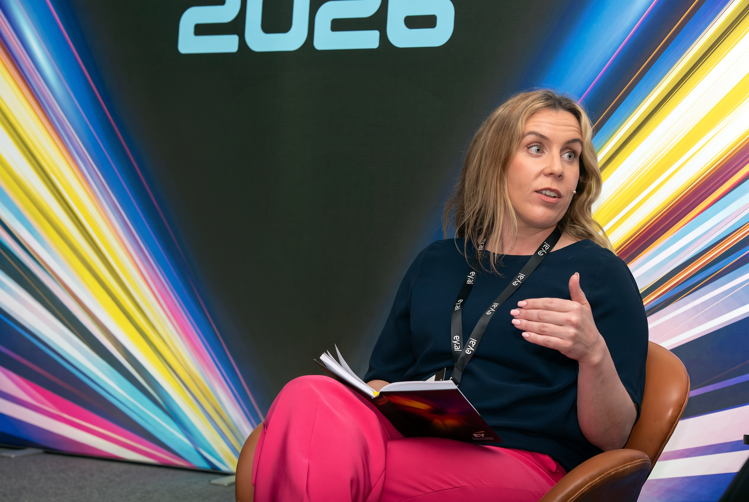 Máire Griffin speaking at the AI Impact Summit